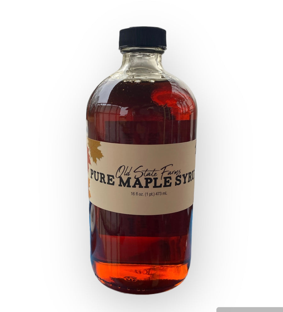16oz Glass Bottle, Pure Maple Syrup