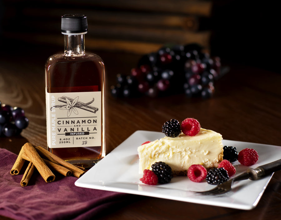 cinnamon vanilla infused pure maple syrup