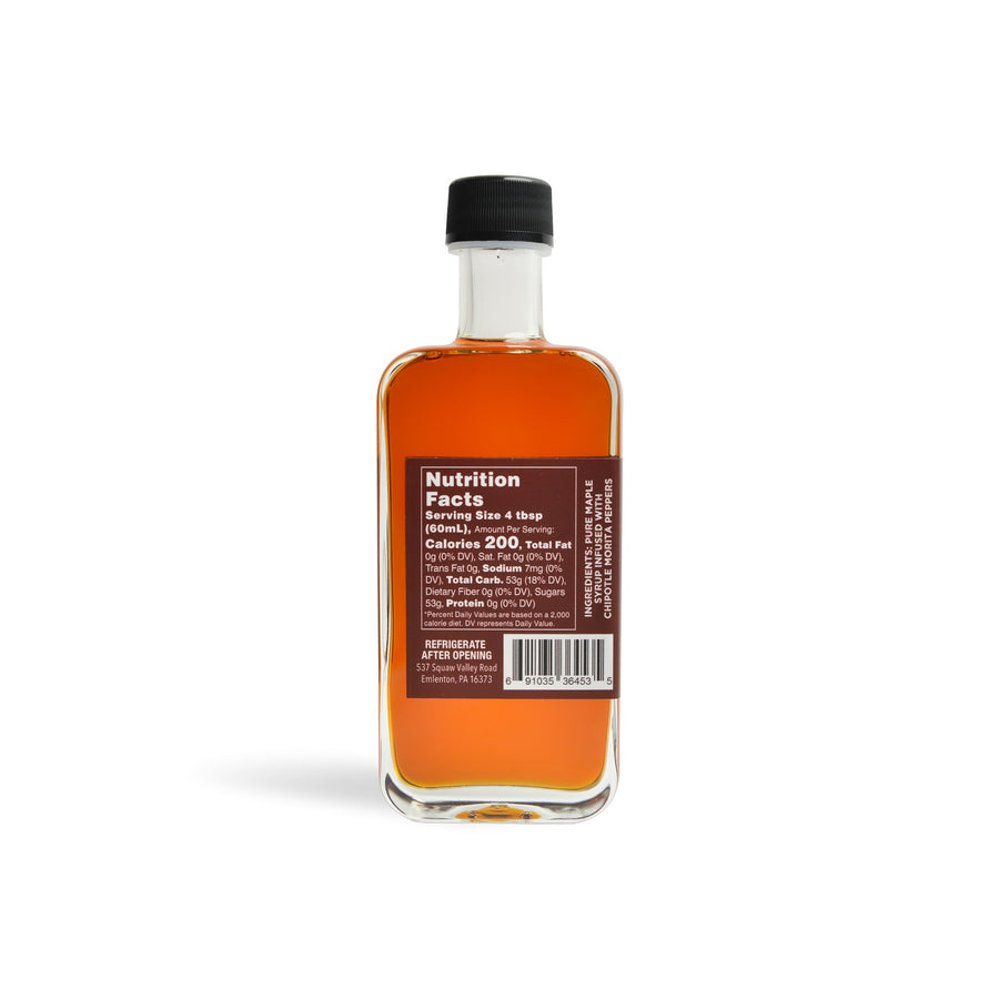 Chipotle Morita Pepper Infused Spicy Pure Maple Syrup - 8.4oz