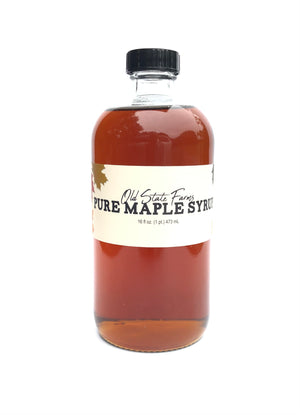 16oz Glass Bottle, Pure Maple Syrup